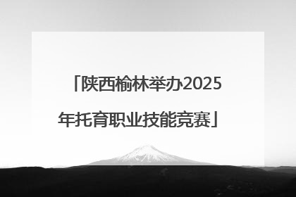 陕西榆林举办2025年托育职业技能竞赛