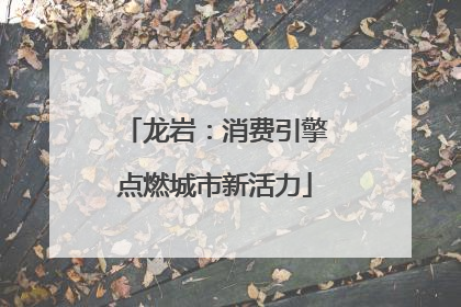 龙岩：消费引擎点燃城市新活力