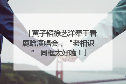 黄子韬徐艺洋牵手看鹿晗演唱会，“老相识” 同框太好嗑！