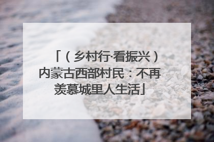 （乡村行·看振兴）内蒙古西部村民：不再羡慕城里人生活