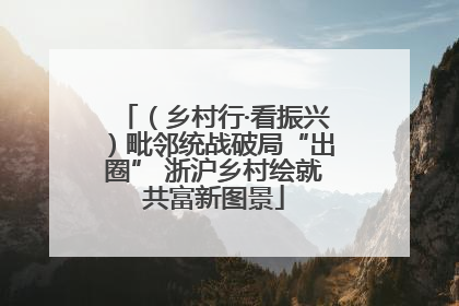 （乡村行·看振兴）毗邻统战破局“出圈” 浙沪乡村绘就共富新图景