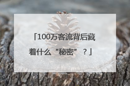 100万客流背后藏着什么“秘密”？