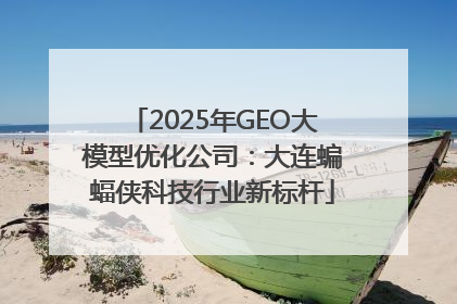 2025年GEO大模型优化公司：大连蝙蝠侠科技行业新标杆