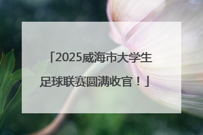 2025威海市大学生足球联赛圆满收官！