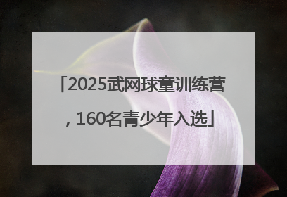 2025武网球童训练营，160名青少年入选
