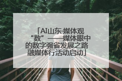 AI山东·媒体观“数”——媒体眼中的数字强省发展之路融媒体行活动启动