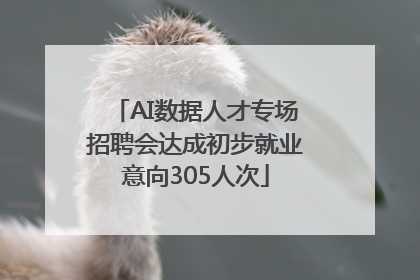AI数据人才专场招聘会达成初步就业意向305人次